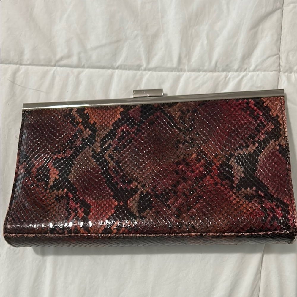 Elegant Snakeskin Clutch